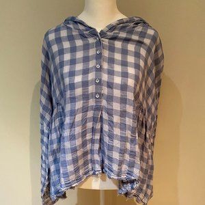 Free People Blouse Plaid